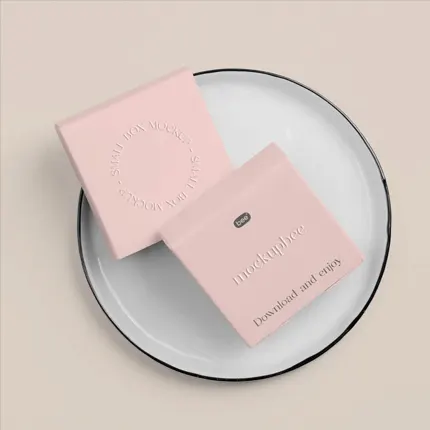 Square Soap Box With Logo